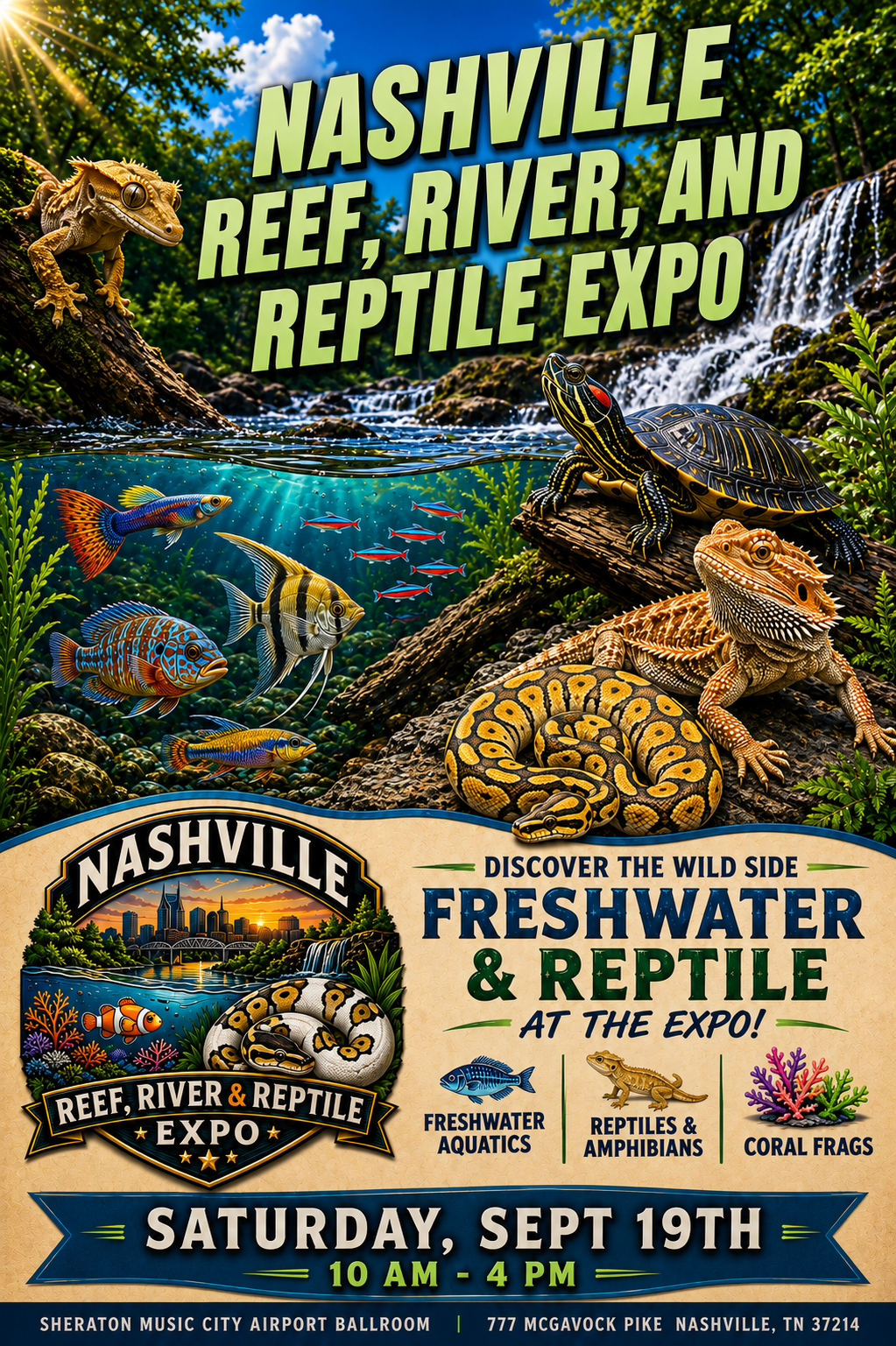 Freshwater and Reptile flyer